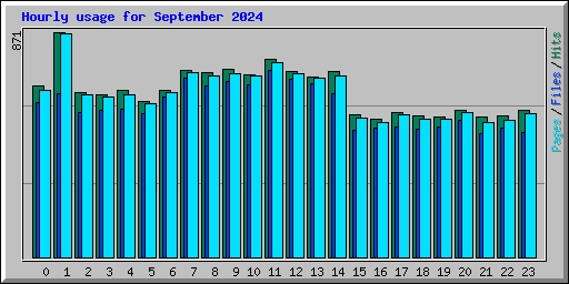 Hourly usage for September 2024